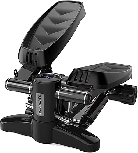 USBBAG Máquina escalonada de ejercicio de fitness, mini escalón portátil para el hogar con monitor LCD, escalón de escalera portátil para ejercicio