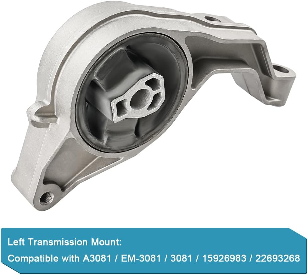 JDMON 3Pcs Engine Motor & Transmission Mount Kit Replacement for Chevrolet Cobalt HHR 2.2L 2.4L 2006-2011, Pontiac G5, Saturn Ion Compatible with A5385, A3081, A5374, 15939383, 15926983, 15940092