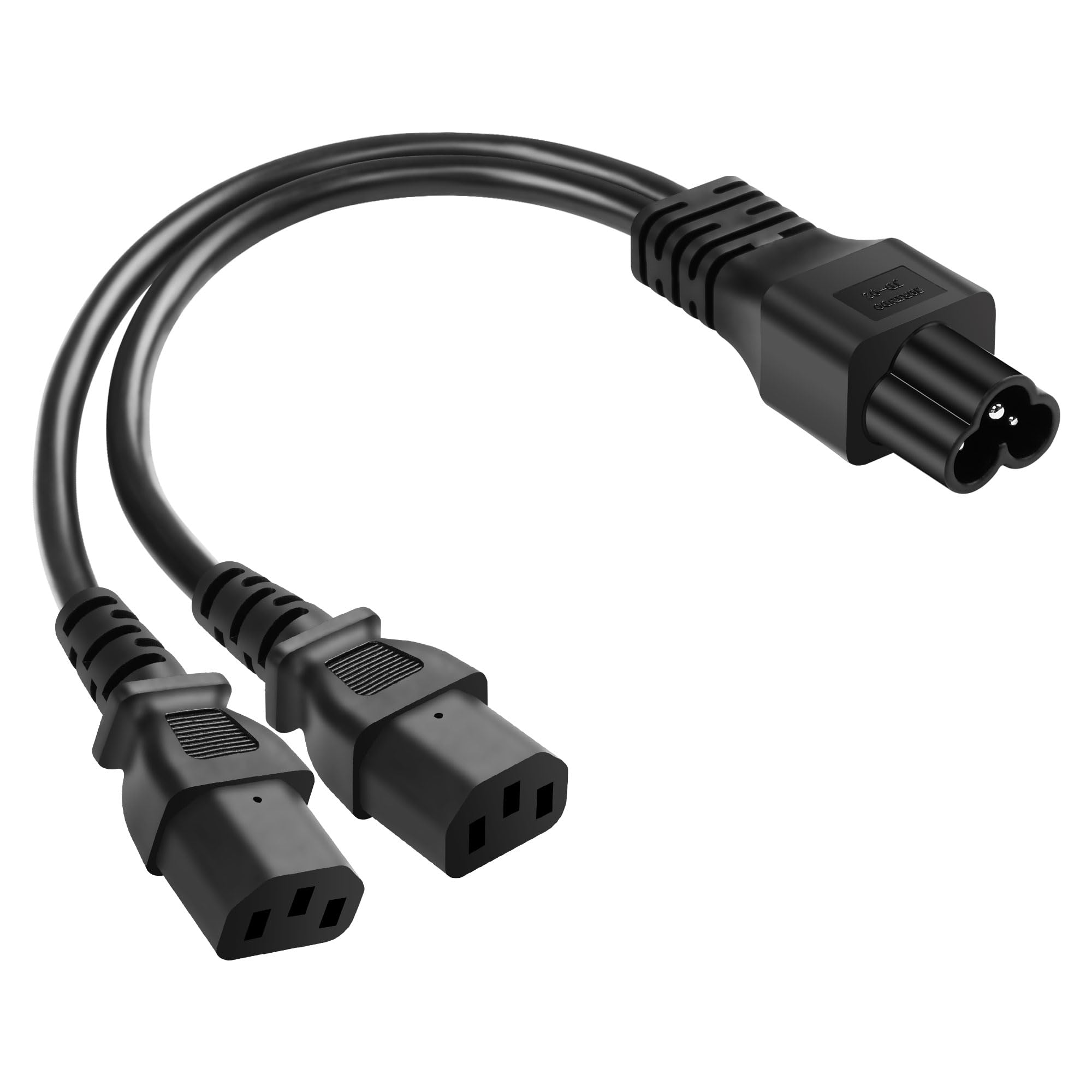 Amazon | CERRXIAN C6からデュアルC 13電源ケーブル、IEC 320 C6オス-2