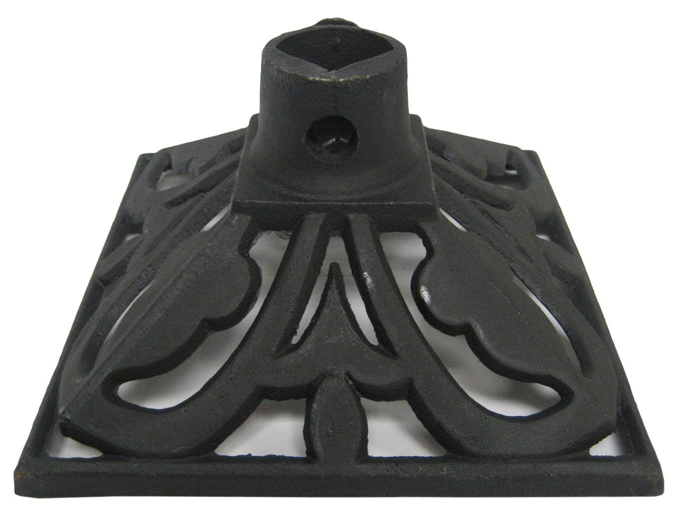 Tiki Brand Cast Iron Torch Stand, Black, 9.1L x 9.1W x 4.8H -Inches - Pack of 3