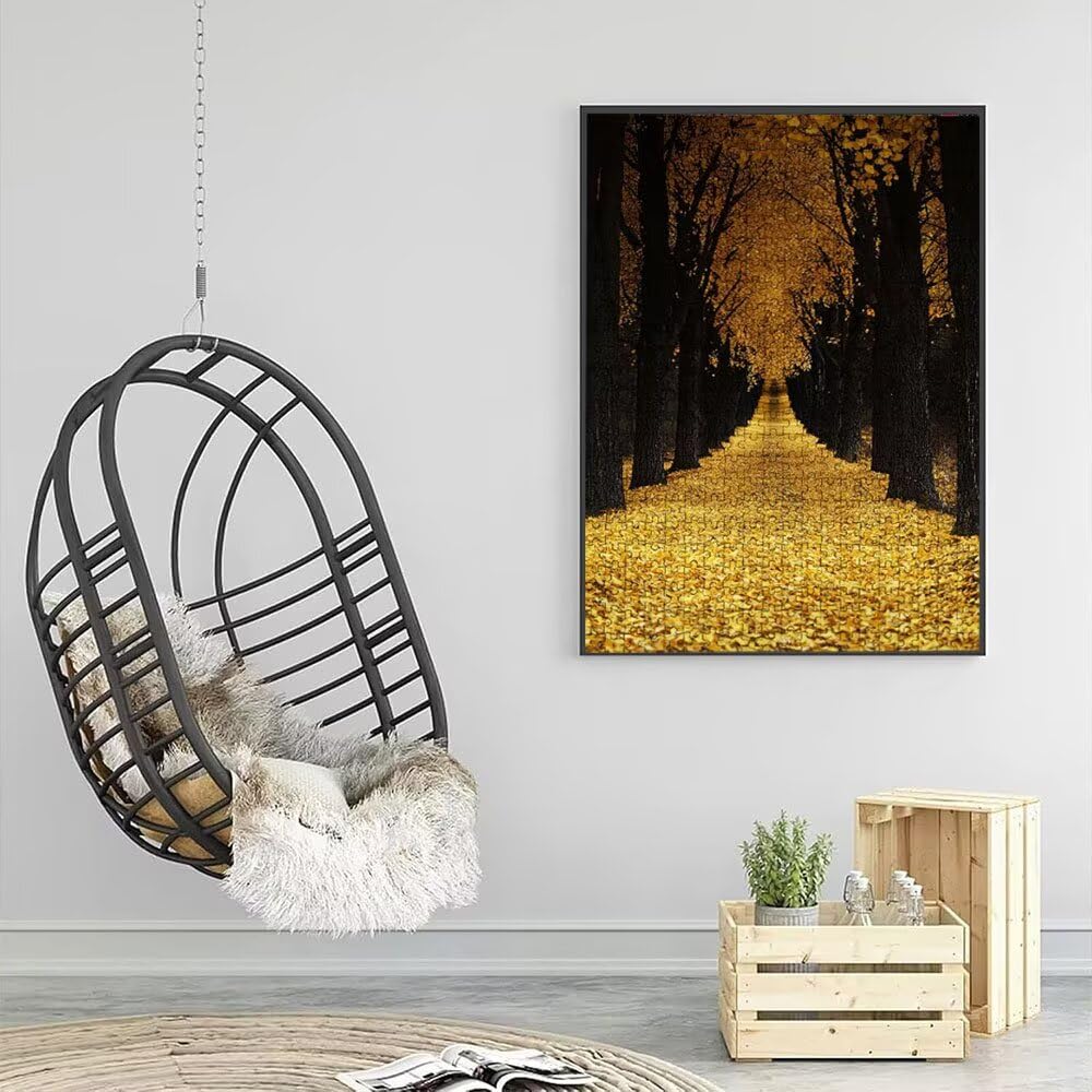 Puzzle 6000 sztuk, żółte liście puzzle dla dorosłych 6000, drewniane puzzle, klasyczne gry edukacyjne, niemożliwe wyzwanie, rodzina gier, kreatywny prezent DX0YL1-457