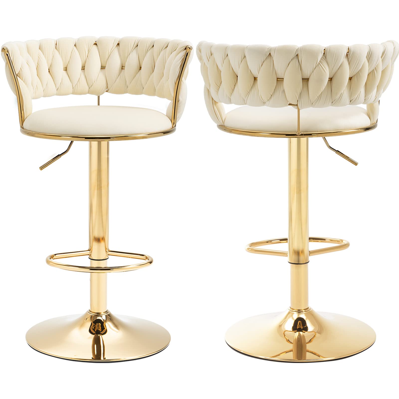Buy Modern Barstools Bar Height, Swivel Velvet Bar Stool Counter Height