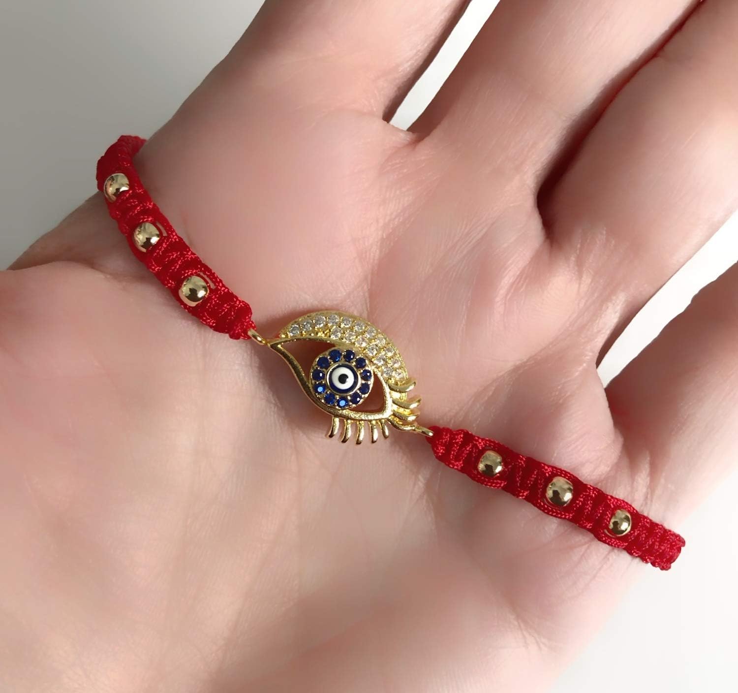 Red String Bracelet Evil Eye for Women Adjustable Kabbalah Jewelry - Image 5