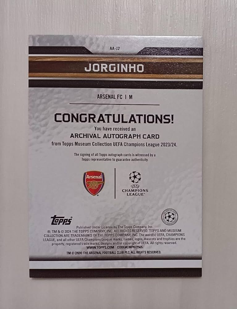 ジョルジーニョ Topps Chrome 直筆サイン サインカード ジョルジーニョ Topps Chrome 直筆サイン サインカード 2025年