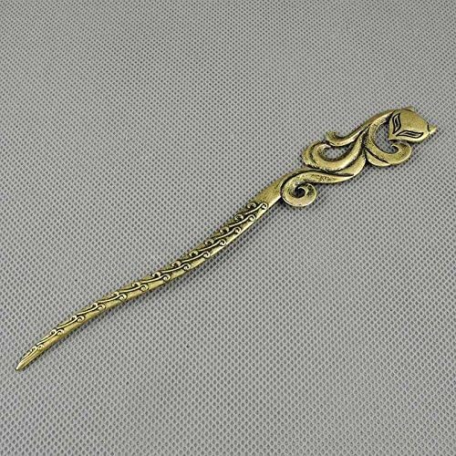 50 PCS Jewelry Making Charms Findings Supply Supplies Crafting Lots Bulk Wholesale Antique Bronze Tone Plated 76489 Fox Hairpin Hair Stick