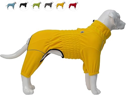Miniatura 9 de Abrigo cálido para perro, chaqueta resistente al viento para perros pequeños, medianos y grandes, abrigo de invierno de forro polar de 4 patas,