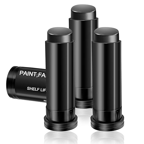 Enyeopd Barra negra para ojos, 3 unidades, pintura facial y corporal, fácil de colorear para softbol, fútbol, béisbol, lacrosse, atletas deportivos,