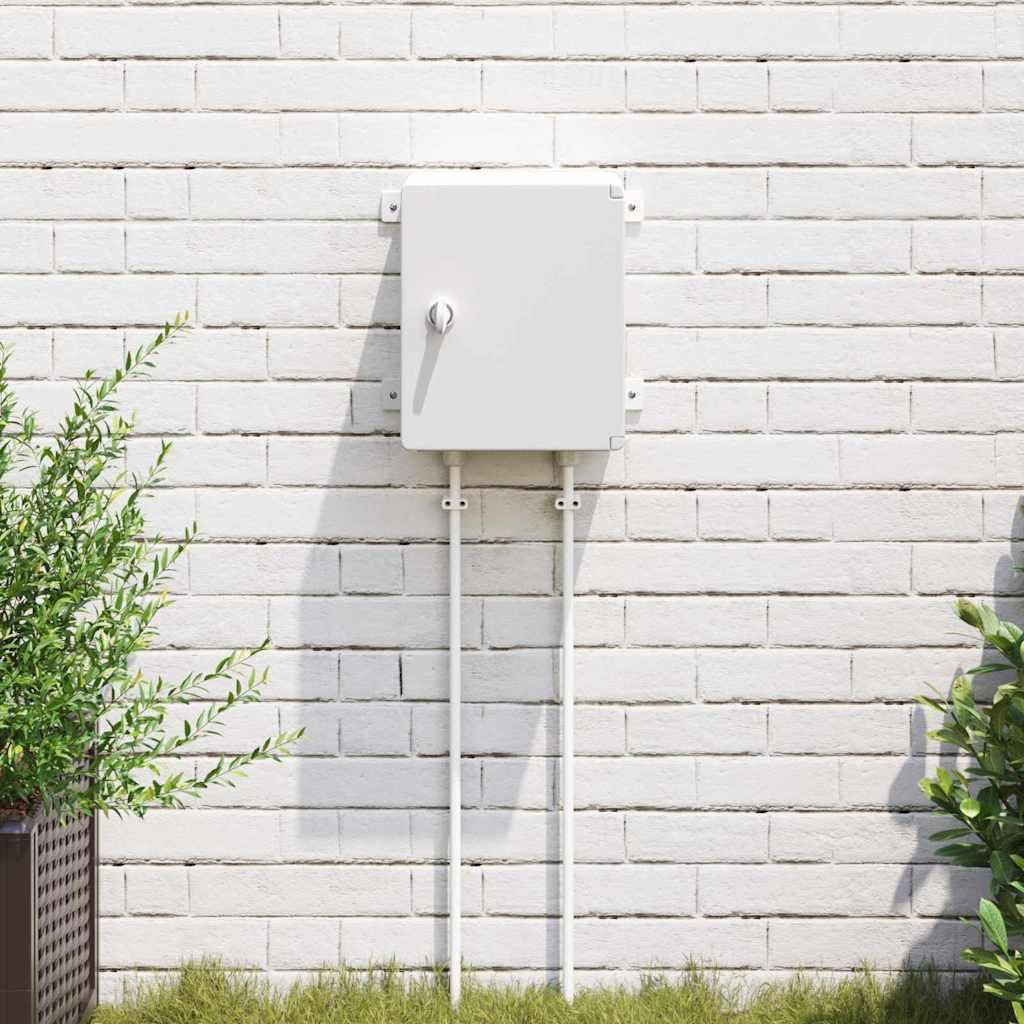 Steuerungsschrank Grau 32 x 13 x 30 cm ABS Kunststoff, Schaltkasten für Innen- und Außenbereich, Verteilerdose Gehäuse für Kabel, Leitung, Installation, Wand, Garten, Feuchtraum
