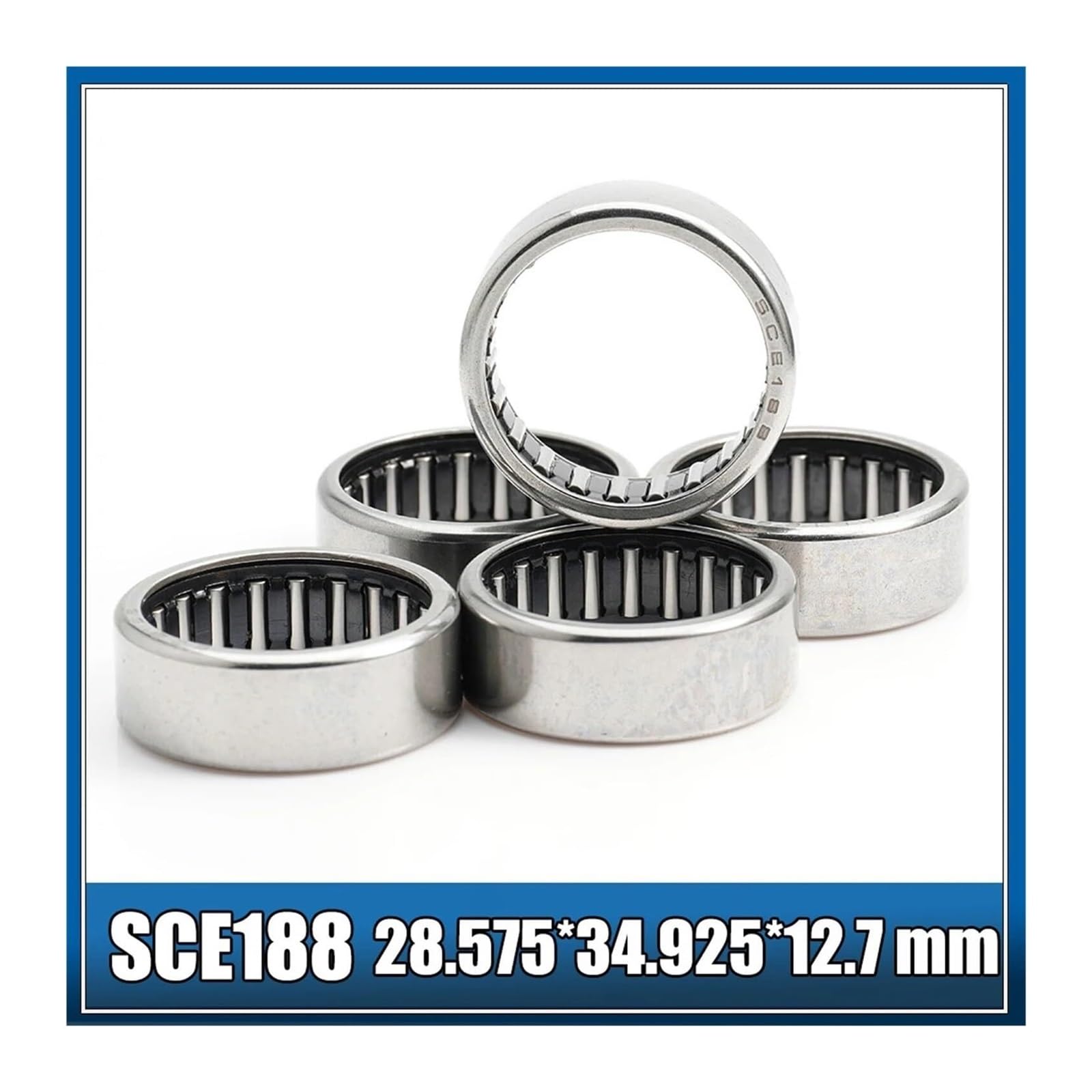 Aspectos, Rodamiento SCE188 28,575 * 34,925 * 12,7 mm (5 piezas) Rodamientos de agujas de copa dibujada B188 BA188Z Rodamiento SCE 188