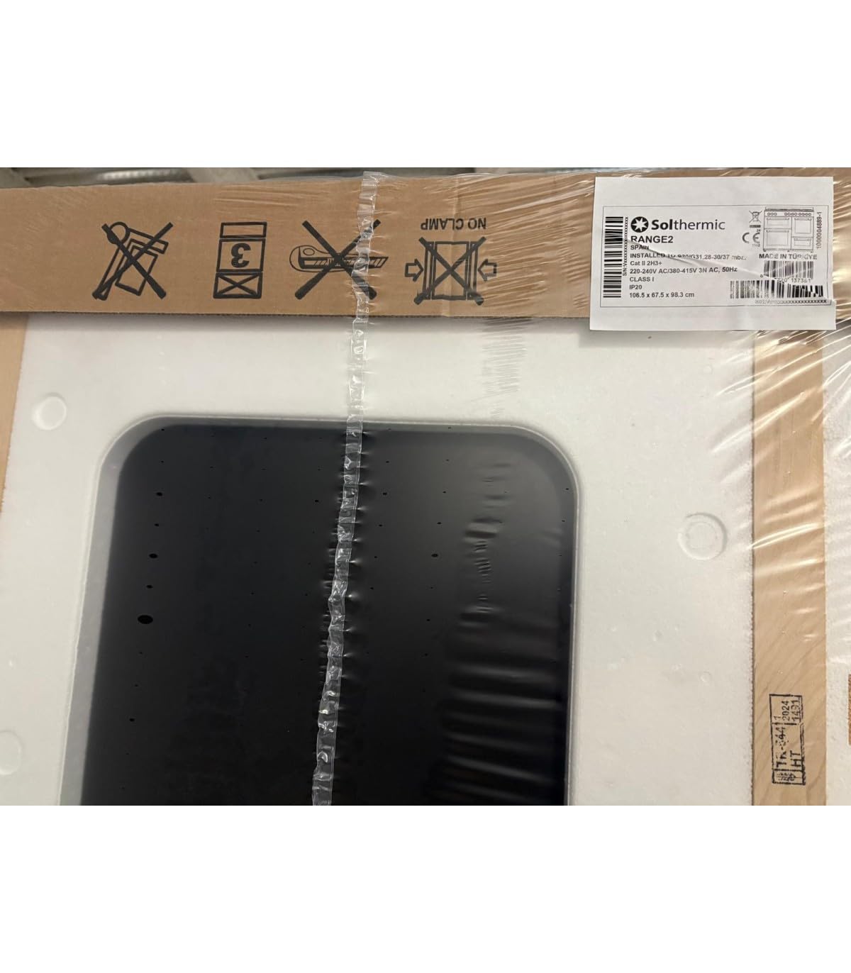 SOLTHERMIC RANGE3NHOR COCINA 3 HORNOS NEGRA RÚSTICA PROFESIONAL / 7 FUEGOS GAS / 3 HORNOS/TEMPORIZADOR Y TURBO/ENTREGA A DOMICILIO Y RETIRADA DEL USADO GRATIS