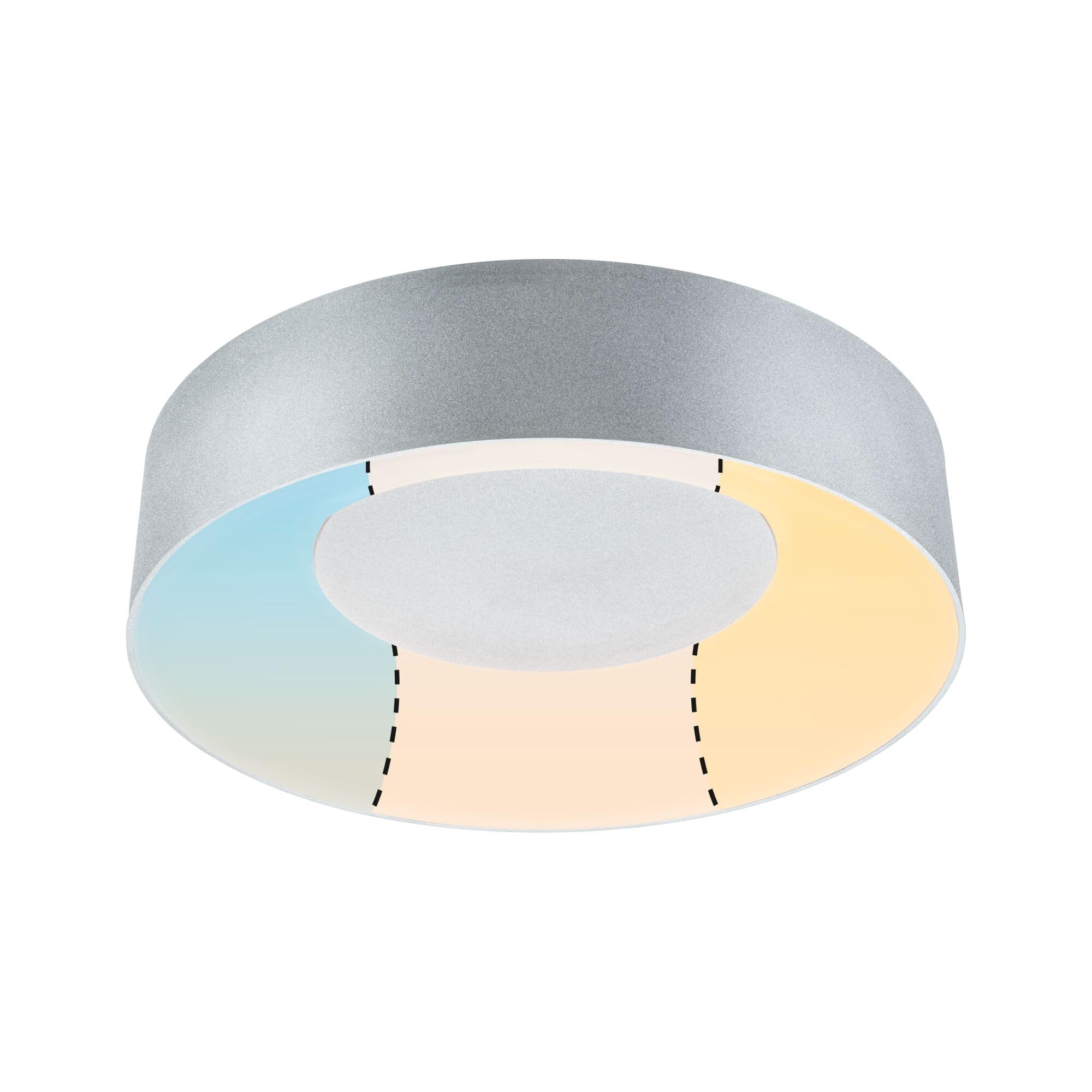 Paulmann 71094 Plafón LED Casca IP44 White Switch 2300lm 230V 18W, aluminio, redondo, regulable, metal, plástico, 3000K