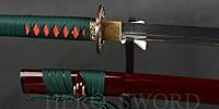 Vista 7 de HERO SWORD Hecho a mano Naginata Combat Damasco Doblado Acero Japonés Samurai Espada Espada Espada Espiga Completa Hoja Muy Afilada