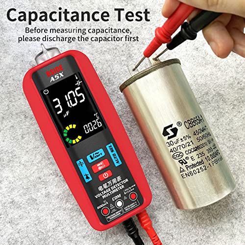 Bside Rechargeable Digital Multimeter Electrical Amp Ammeter Tester Smart Auto Range Voltmeter Vfd Capacitance Temperature Current Diode Duty Cycle Ohm Hz Continuity V-Alert Voltage Tester #TOP4