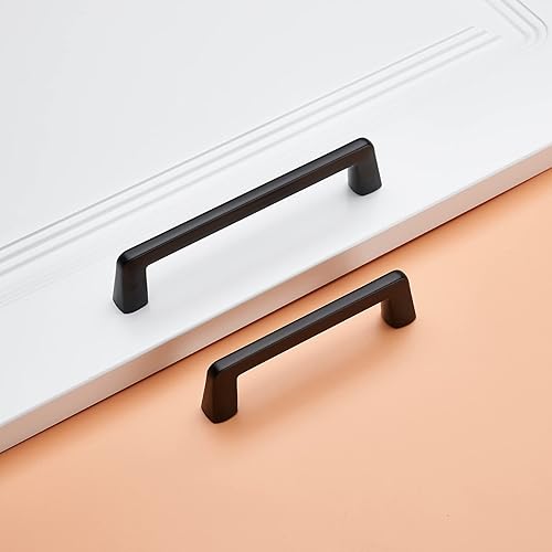 Miniatura 6 de AHOSAR Tiradores de gabinete de cocina de 3-34 pulgadas, tiradores de gabinete negro mate, tiradores de cajón de tocador de dormitorio y accesorios