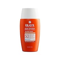 Rilastil Sun System Water Touch Fluido Comfort Color, Fluido Solare Idratante Viso Colorato, Effetto Setoso e Matt, SPF 50+, per Tutti i Tipi di Pelle, Confezione da 50 ml