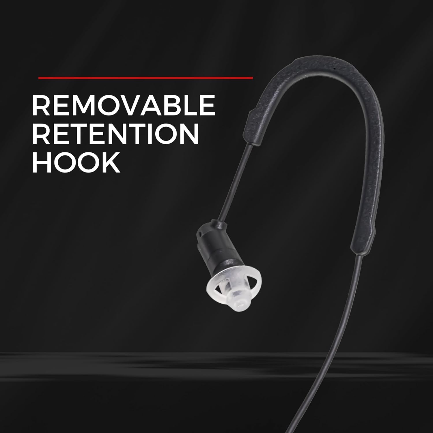 SHEEPDOG MICROPHONES HDLO - Tubeless, Covert High Definition 3.5mm Police Listen Only Earpiece (HDLO-3.5-B), Designed for Law Enforcement and Military, Black
