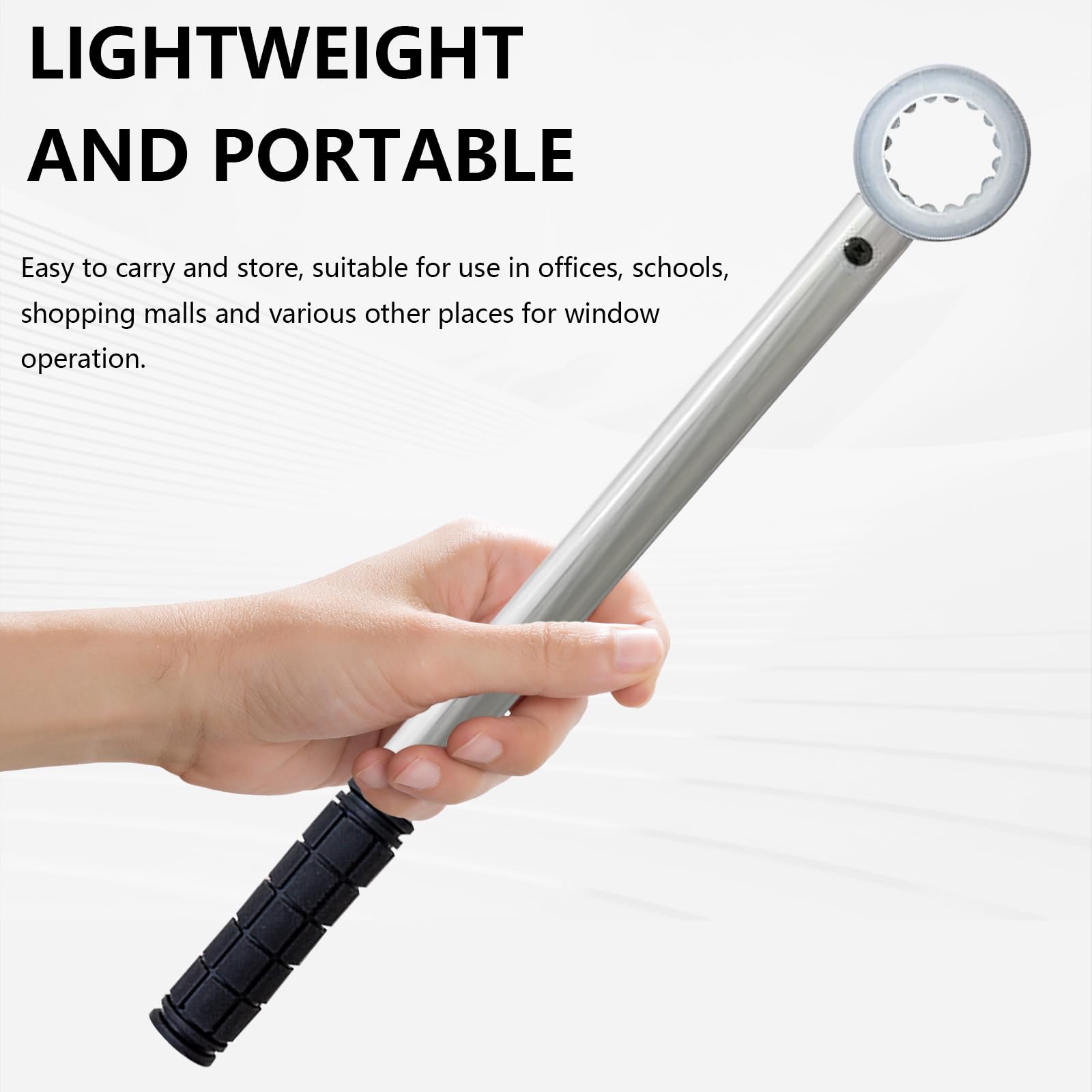 ERINGOGO Fensteröffner Aus Aluminium - Verlängerungsstab Für Hohe Fenster