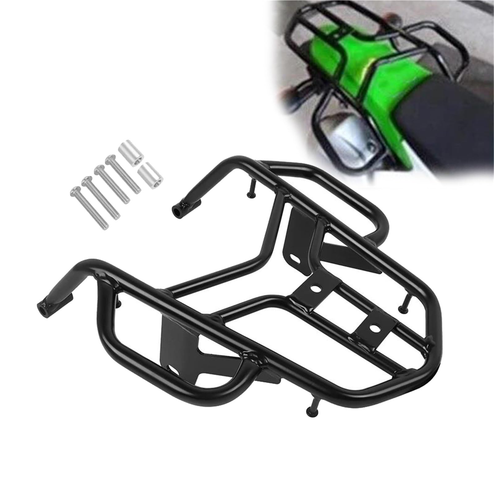 Porte-Bagages Arrière Moto Robuste pour Poignée Kawasaki KLX230