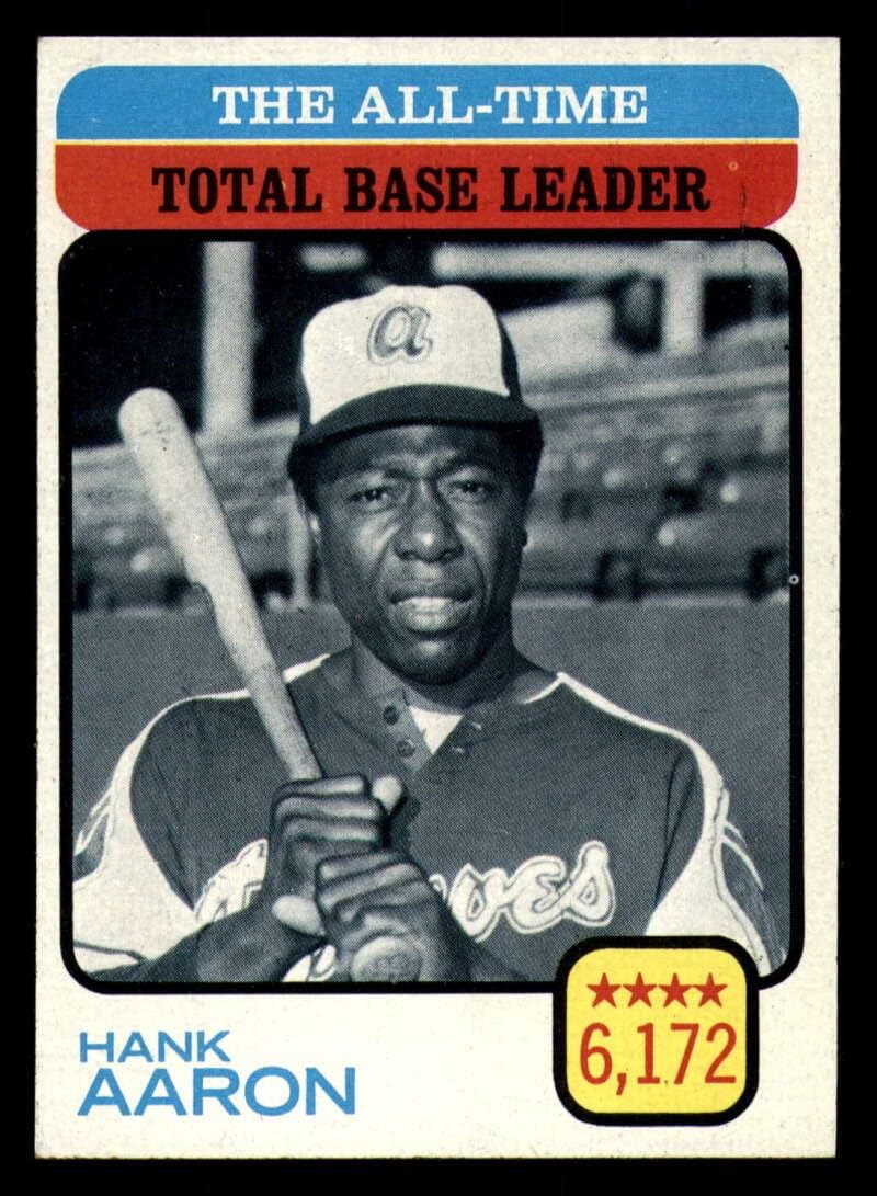 Baseball MLB 1973 Topps #473 Hank Aaron ATL NRMT-OC Braves