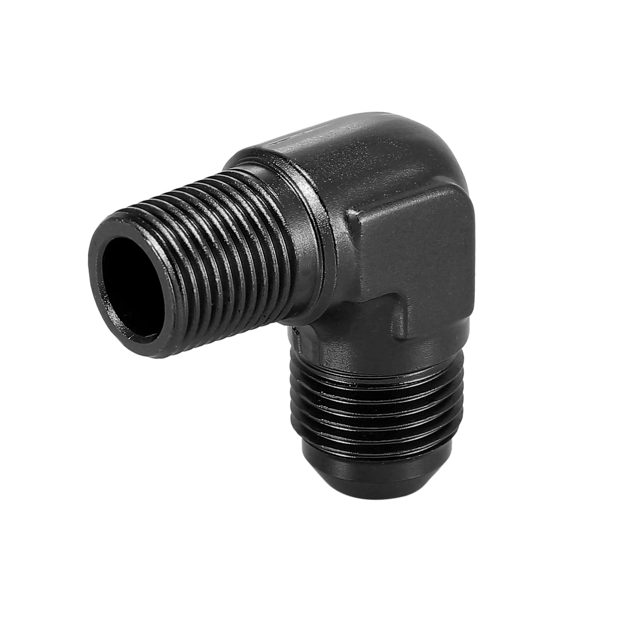 X AUTOHAUX AN8 90 Grados Macho a 3/8" NPT Macho Acampanado Montaje Adaptador Para Coche