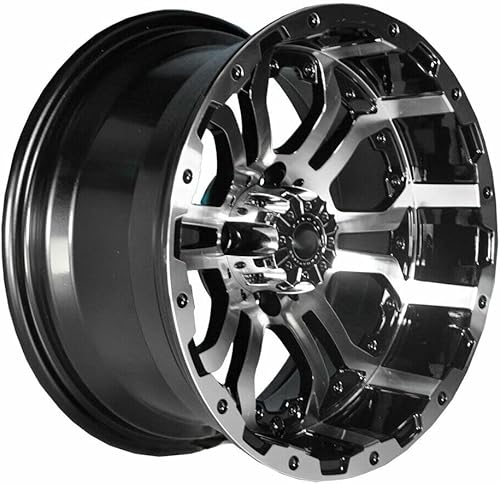 Miniatura 2 de Rueda de aluminio Omega para carrito de golf, patrón de pernos de 0.157 x 4.000 in, estándar para la mayoría de los modelos de carrito de golf (se