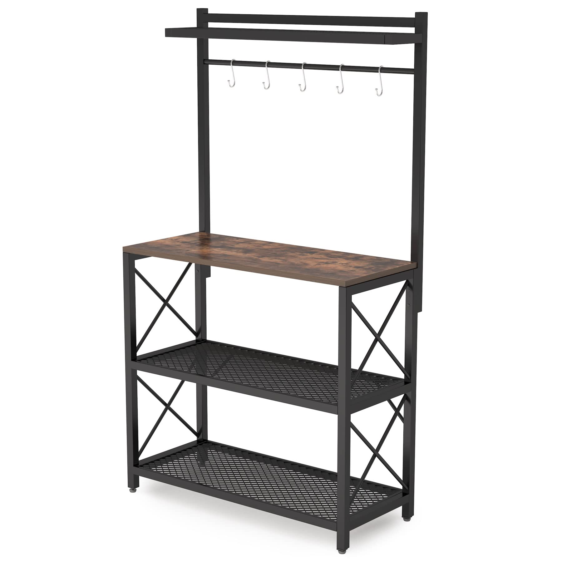 Buy Tribesigns Industrial Kitchen Baker’s Rack, 4Tier Utility Storage