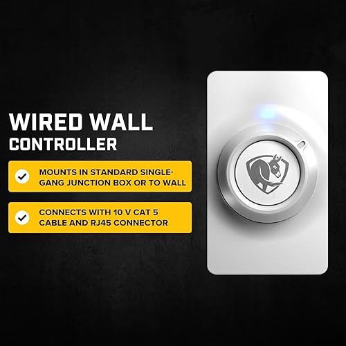 Miniatura 4 de Big Ass Fans E Series 10 ft Industrial 6 Blade Ceiling Fan Gearless Direct Drive Motor, High Volume Low Speed, Wired Wall Controller, 110-125V/1ph -