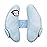 StoHua Adjustable Baby Head Neck Support Pillow,Baby Travel Pillow Cushion for Car Seat,Stroller Headrest Pillow for Infants,Head and Neck Support Pillow for Pushchair,Blue