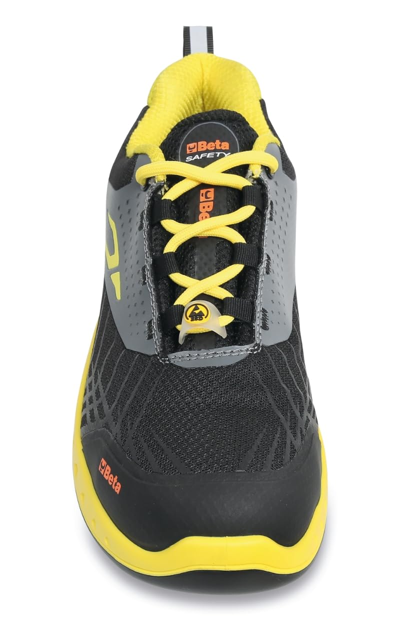 Beta 7270Y, Zapatos de Seguridad FitEVOLUTION en Tejido Mesh Entrelazado Resistente de Alta Transpiración, Zapatos de Trabajo Antiperforación con Soporte de Estabilidad en el Talón, Talla EU 43, 550g