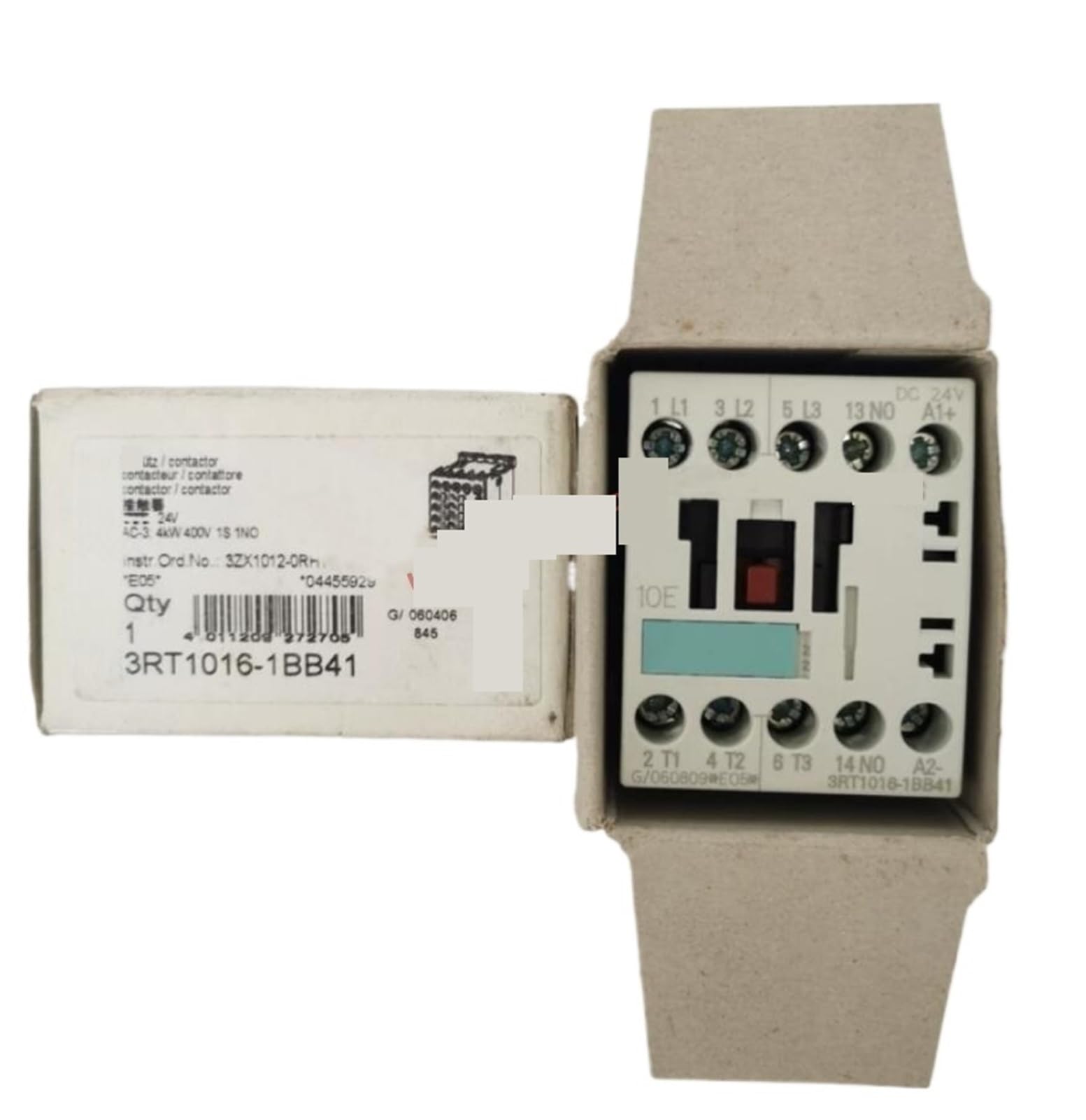 Contacteur 3RT1016-2BB41 pour résoudre les pannes de démarrage de moteur électrique