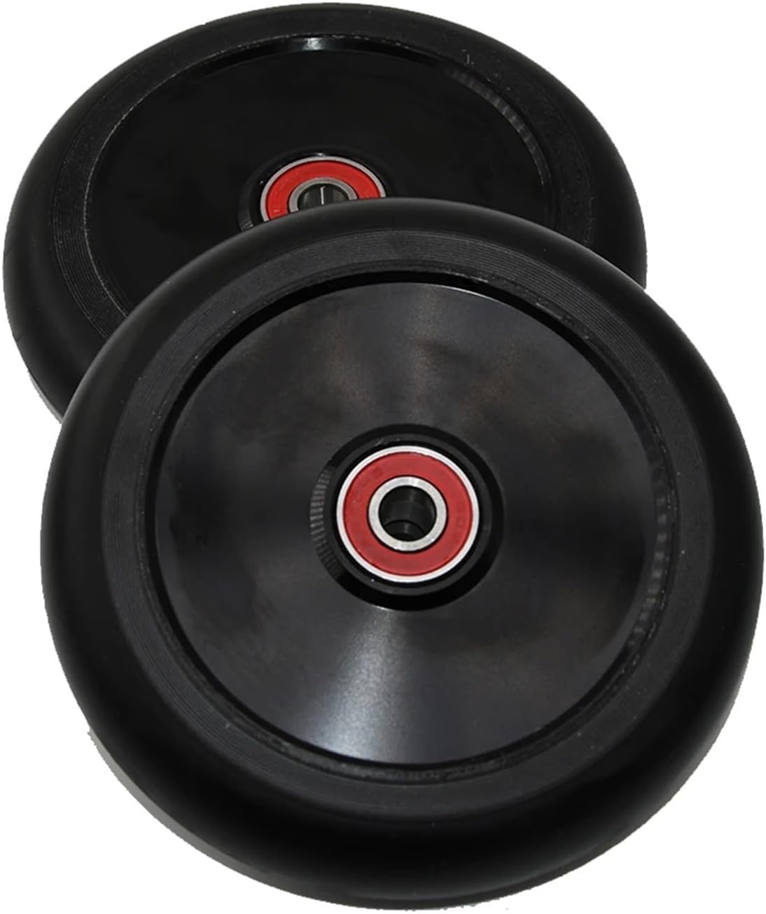 Stunt Scooter Wheels 2pcs 110mm Replacement With ABEC-9 Bearings(Black 110MM)