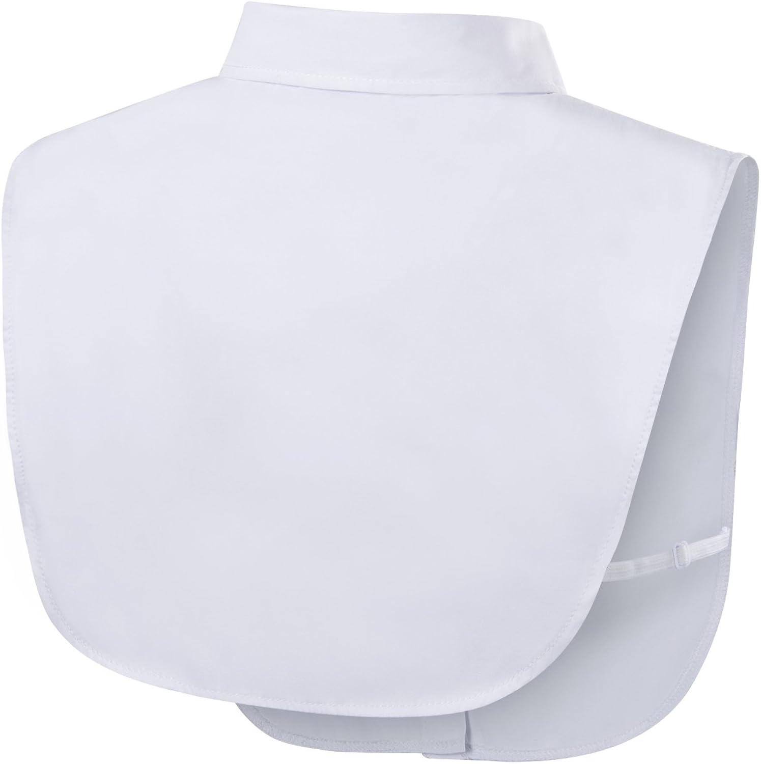 Super Deal Product ANZERMIX Womens Detachable Blouse Half Shirts (Round-White,One Size)