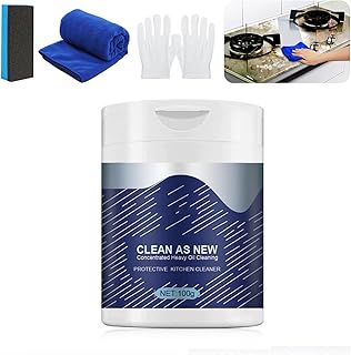 All Purpose Household Powder Cleaner, Powerful Foam Rust Remover Kitchen, Heavy Duty Degreaser, Stubborn Grease Kitchen Grime Remover Foam Cleaner (100g)