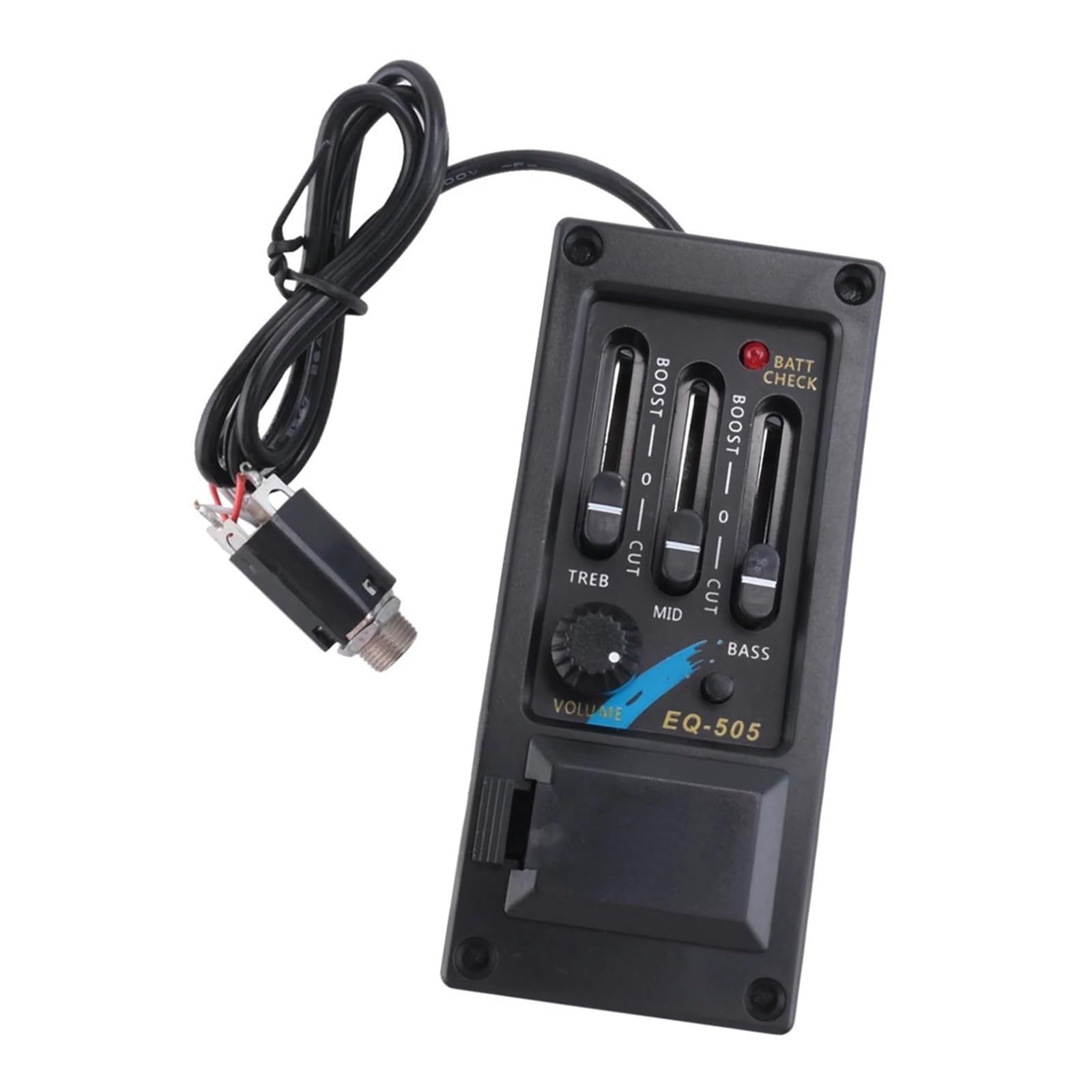 Pickup Chitarra Acustica Principianti EQ 505 di preamplificazione con equalizzatore piezoelettrico a 3 bande per chitarra acustica per mancini