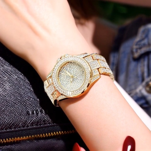 Amazon.com: ARMRA Diamond Watch Iced Out Bling Rhinestone Gold Plated  Silver Watch Stainless Steel Quartz Wrist Watches for Women Ladies Hip hop  Men : Clothing, Shoes & Jewelry