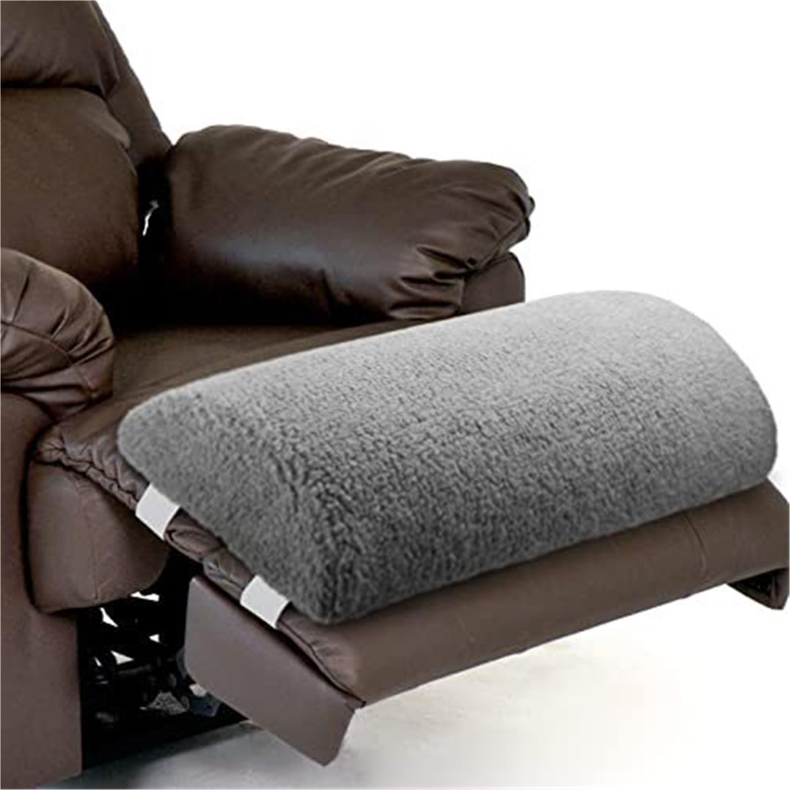 FRZXBKW Recliner Leg Rest Cushion Sofa Footrest Pillow, Half Moon Bolster Pillow Multifunctional Pillows, Slow-Rebound Feet Elevation Pad for Head/Neck/Waist/Leg/Feet(Gray)