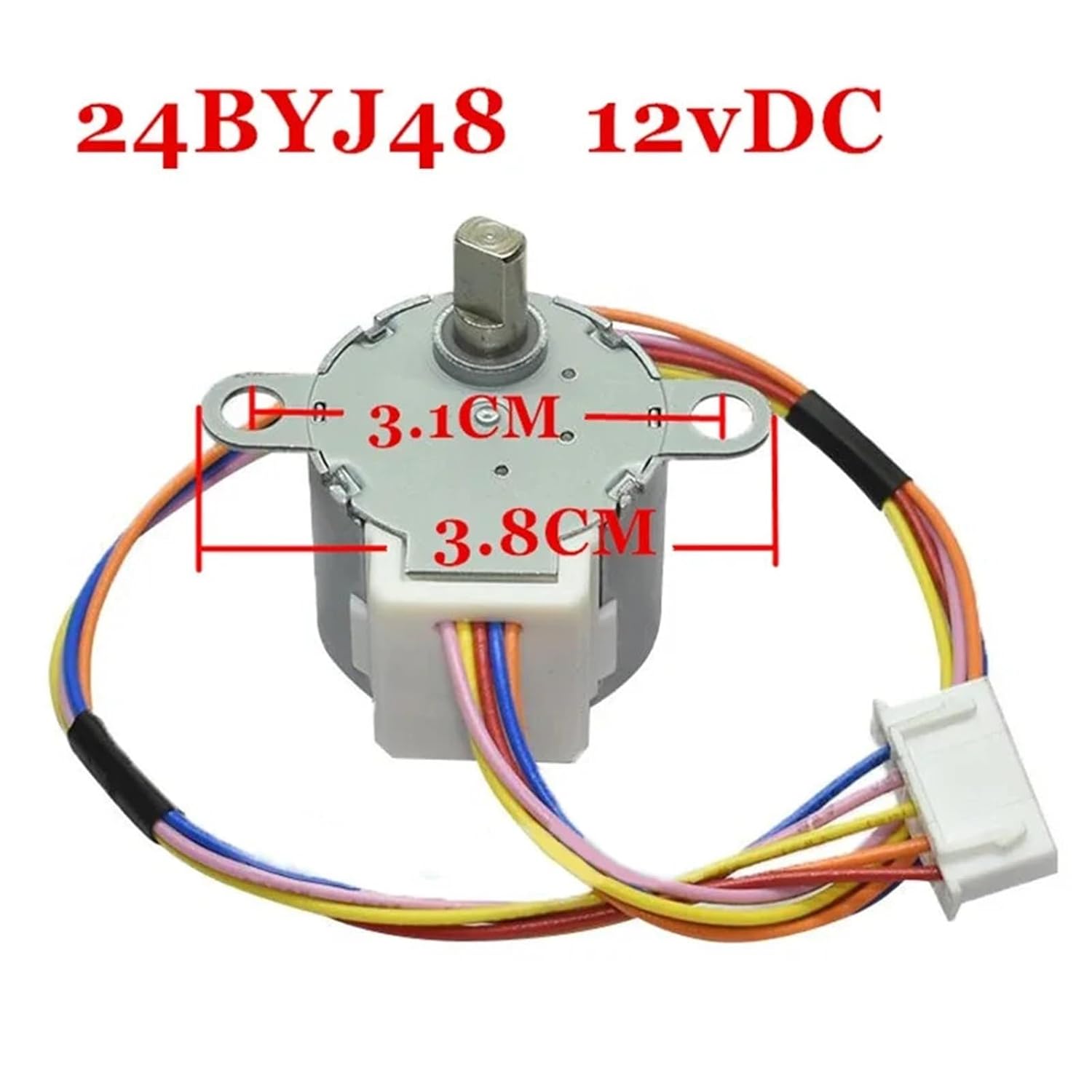 12V Stepper Motor 24BYJ48 5-Wire Air Conditioner Air Motor Hanging Swing Blade Step Motor Replacement Parts(Motor 28cm Cable)