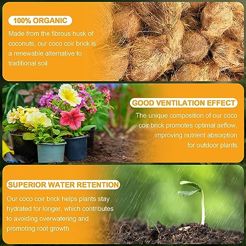 Organic-Coco-Coir-9-Pcs-Compressed-Coconut-Coir-Bricks-Coconut-Fiber-Husk-Substrate-Mulch-Coconut-Bark-Core-Growing-Medium-Peat-Moss-Soil-High-Nutrition-for-Plants-Gardening-Seed-Starting-Soil-Mix