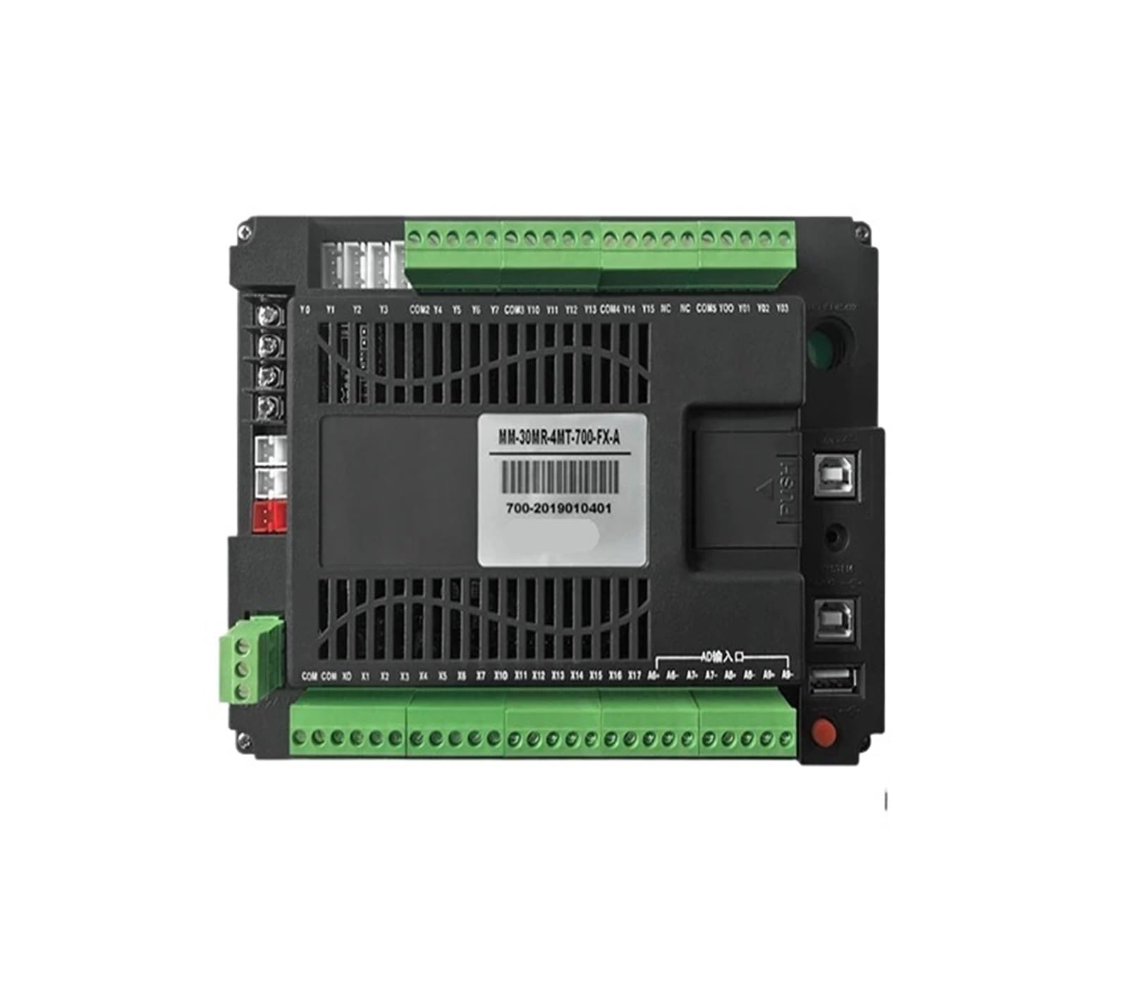 HMI PLC HMI 7" Tout-en-Un Logique programmable intégrée avec écran Tactile, entrée et Sortie de Signal analogique intégrées(30MR-4MT-700-FX1S-F)