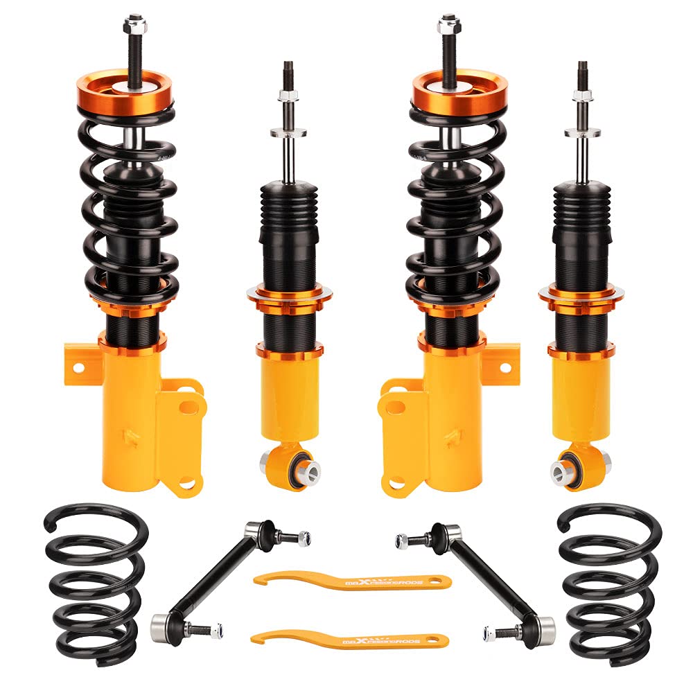 maXpeedingrods Coilovers Adjustable Height for Chevrolet Camaro 2010 2011 2012 2013 2014 2015, Spring Shock Absorber Suspension Kit Strut, Amortiguador Lowering Kits by 1-3” with Twin-tube Structure