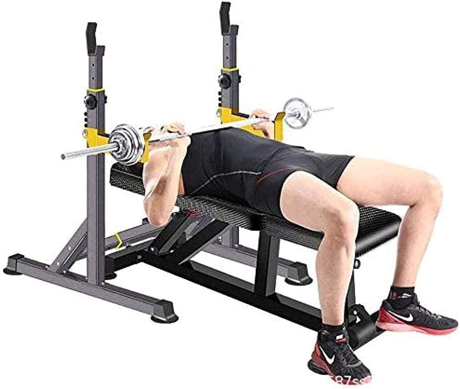 Rack Squat Stand Home Weights Barbell Support Pull Ups Multi Function Single Parallel Bench Press Fitness Structure Sports