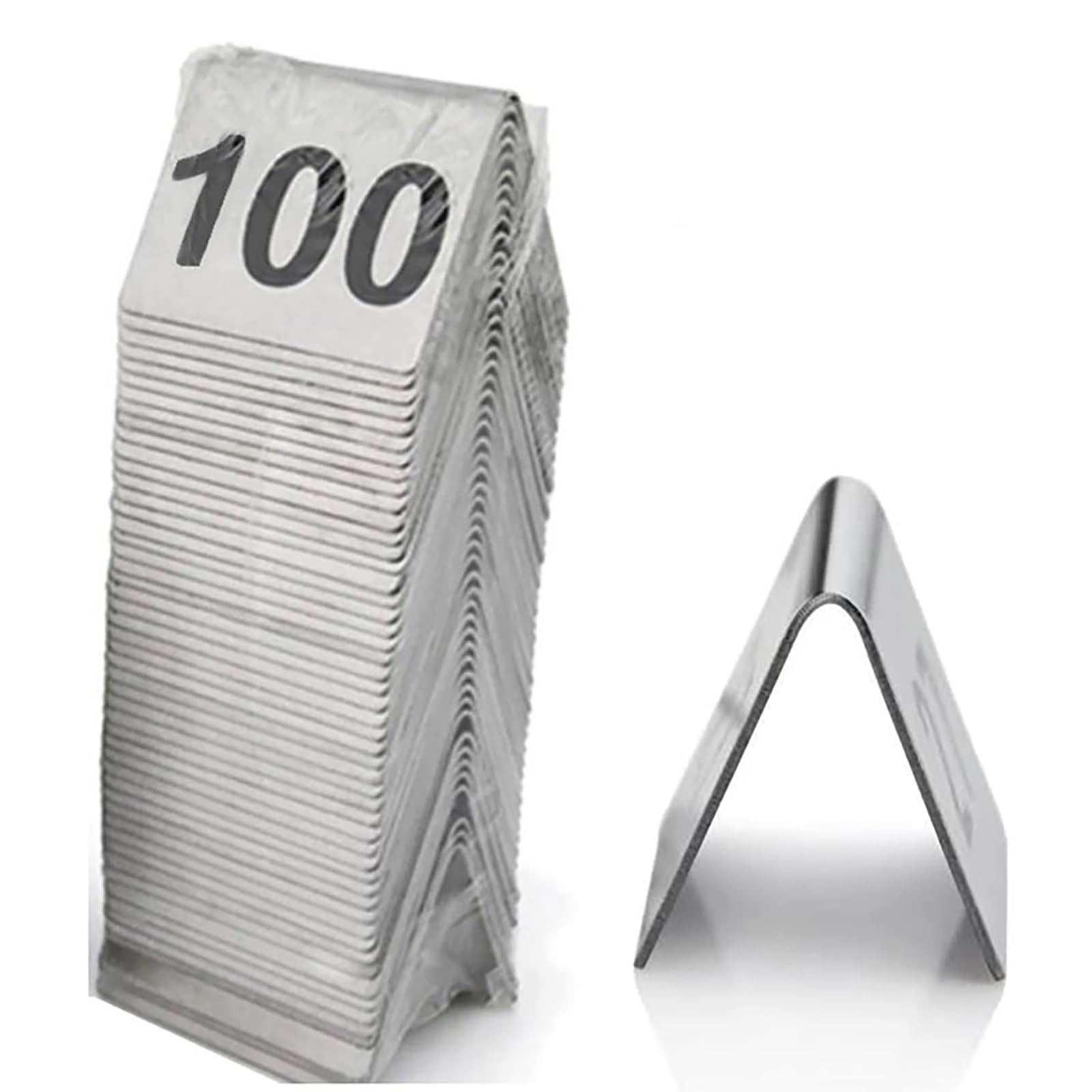 Numeri Da Tavolo 1-100 in Acciaio Inox Targhette Per Numeri Da Tavolo Riservati, Cartellini Per Numeri Da Tavolo Bifacciali, Porta-Tavoli a Tenda Per Ristoranti, Caffetterie Ed Eventi(1-100 (5x4cm))