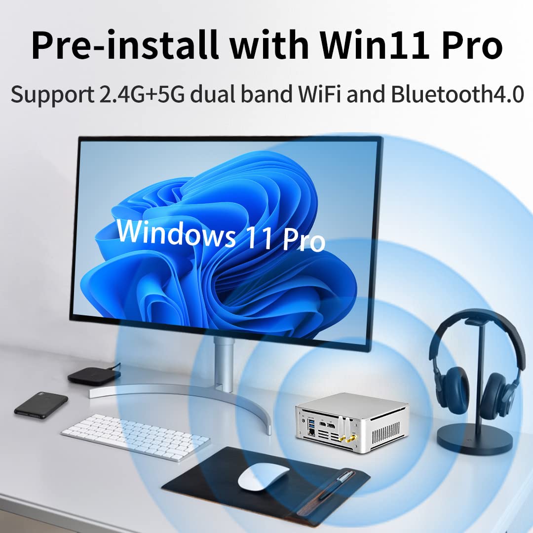 Mini PC i7, Desktop Computer with Core i7-7700HQ, 32GB DDR4