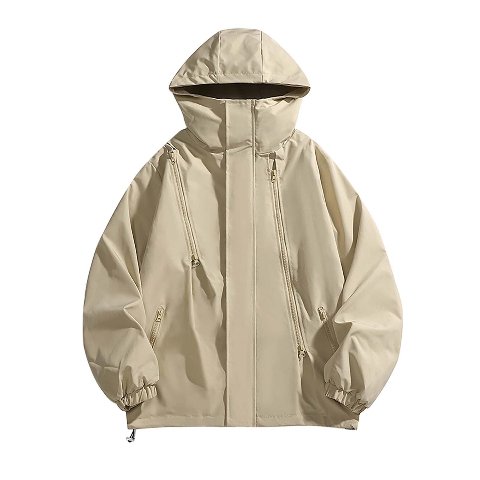 Générique Manteau Homme Hiver Mi Saison Vestes Bomber Manteaux Décontracté Trench-Coat, Classique Pardessus Doublure Thermique D'hiver Vestes De D'extérieur Randonnée, Déplacements Quotidiens