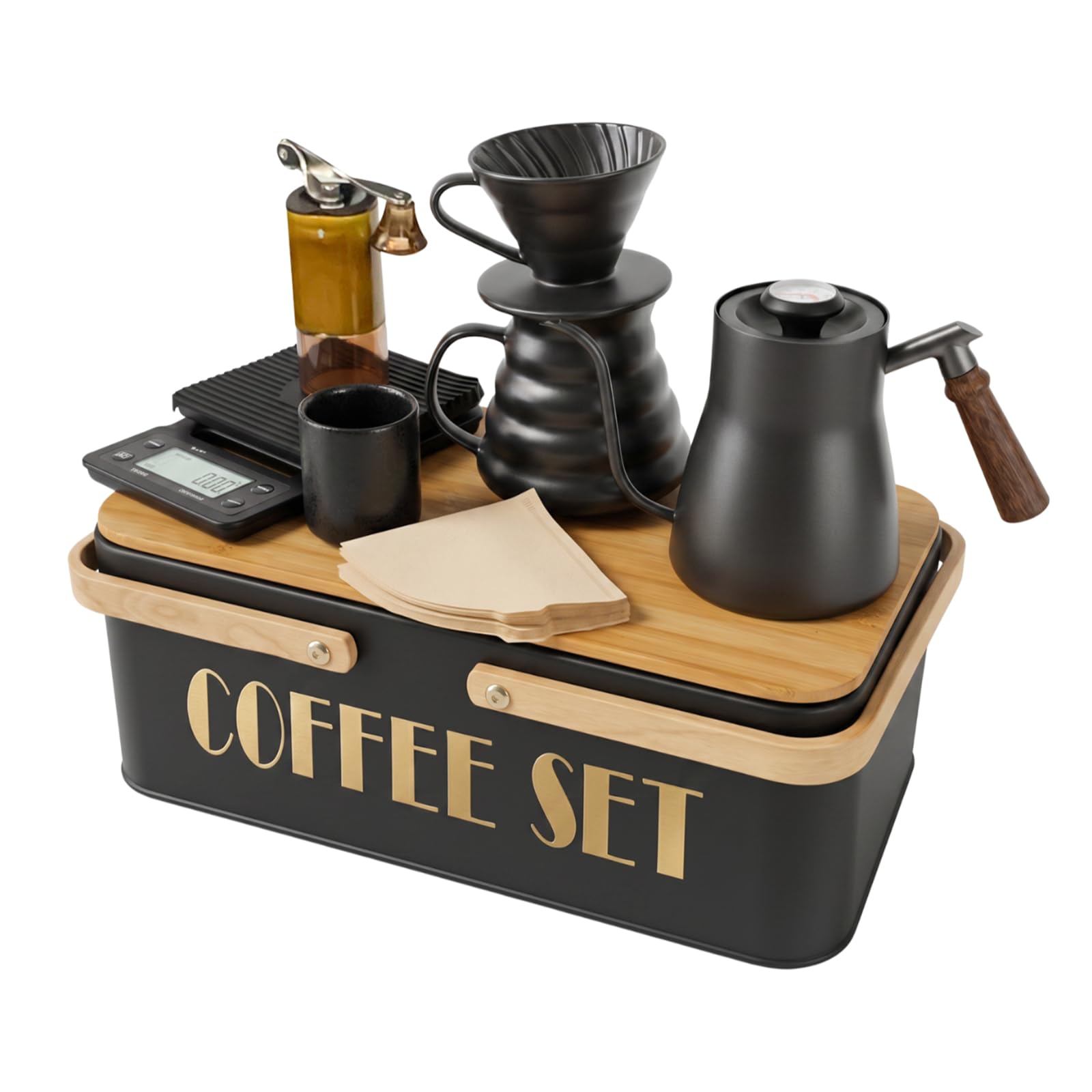 Amazon | SOTECH ハンドドリップ コーヒーセット 手動コーヒーミル
