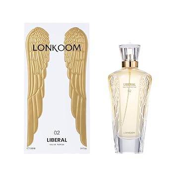 Lonkoom LIBERAL 02 Perfume for Women, 3.4 fl oz/100ml Eau de Parfum Spray Long-Lasting Fragrance, Floral Notes of Bergamot, Rose, Lris, Woody, Musk, Powdery Notes
