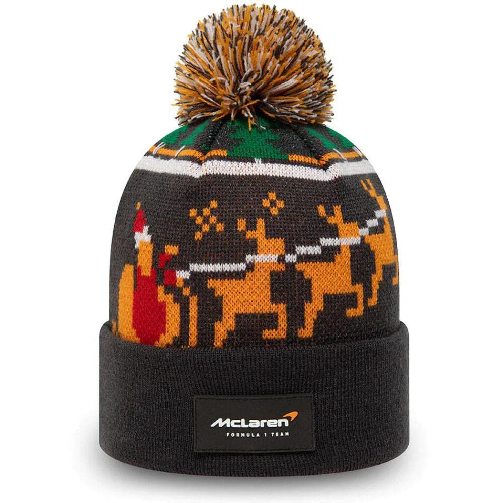 New Era 2022 McLaren Xmas Bobble Beanie