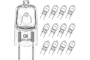 G8 Halogen Light Bulbs 20Watt 120Volt: Illuminate Your Home with Warm, Efficient Lighting
