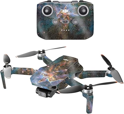 Miniatura 1 de MightySkins Glitter brillante compatible con DJI Mini 2 Dron portátil  Eagle Nebula  Acabado de purpurina protector, duradero de alto brillo  Fácil