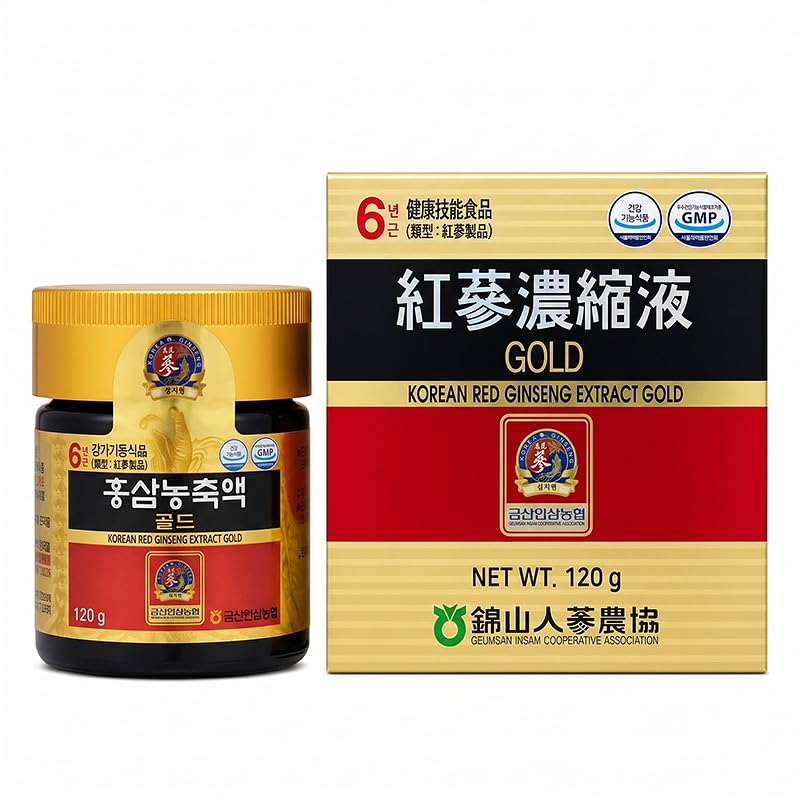 [正官庄]高麗人参濃縮エキス6年根(韓国紅蔘)100g   3瓶 Amazon | 6年根・高麗紅参濃縮液GOLD（120g）／高麗人参エキス 6年根